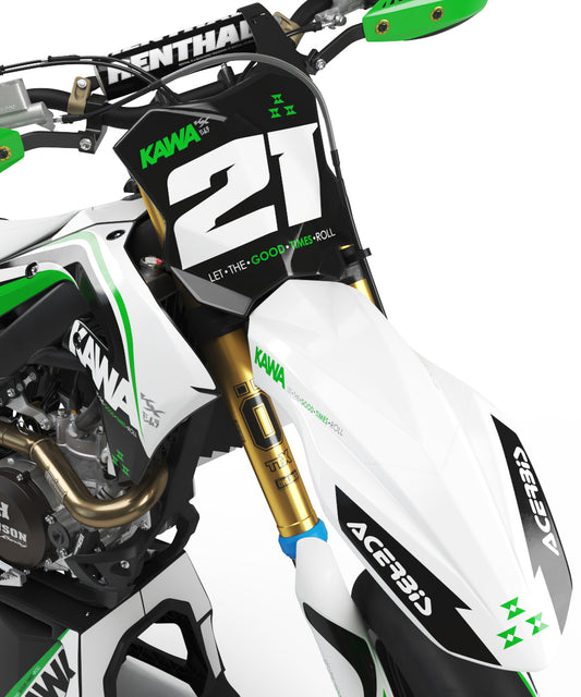 Kawasaki Flow Graphics Kit - KX65 KX85 KLX110 KX125 KX250 KX250F KX450F
