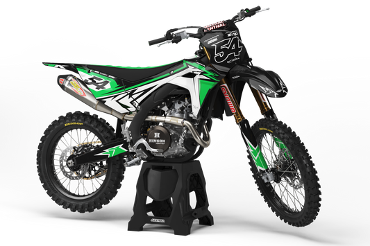Kawasaki Green Graphics Kit -  KX65 KX85 KLX110 KX125 KX250 KX250F KX450F
