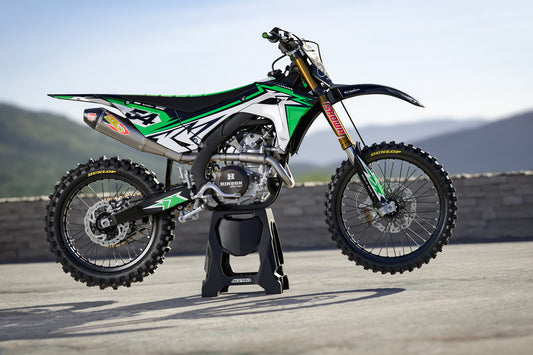 Kawasaki Green Graphics Kit -  KX65 KX85 KLX110 KX125 KX250 KX250F KX450F