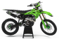 Kawasaki Jakarta Graphics Kit -  KX65 KX85 KLX110 KX125 KX250 KX250F KX450F