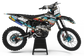 Kawasaki Malibu Graphics Kit -  KX65 KX85 KLX110 KX125 KX250 KX250F KX450F