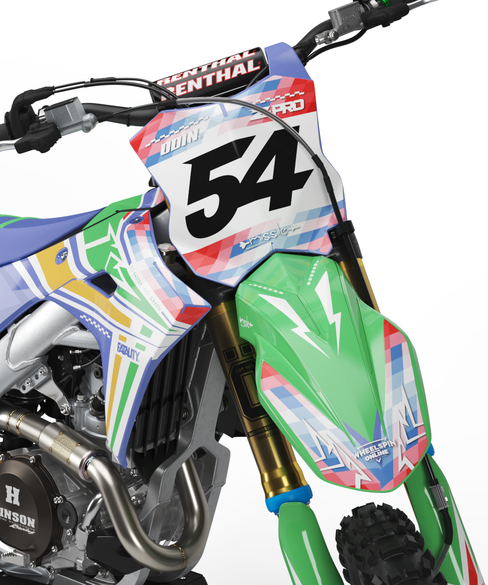 Kawasaki Pastel Graphics Kit -  KX65 KX85 KLX110 KX125 KX250 KX250F KX450F
