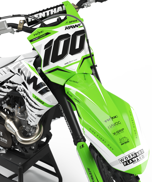 Kawasaki Sacramento Graphics Kit -  KX65 KX85 KLX110 KX125 KX250 KX250F KX450F