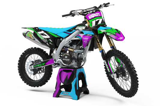 Kawasaki Synth Graphics Kit - KX65 KX85 KLX110 KX125 KX250 KX250F KX450F