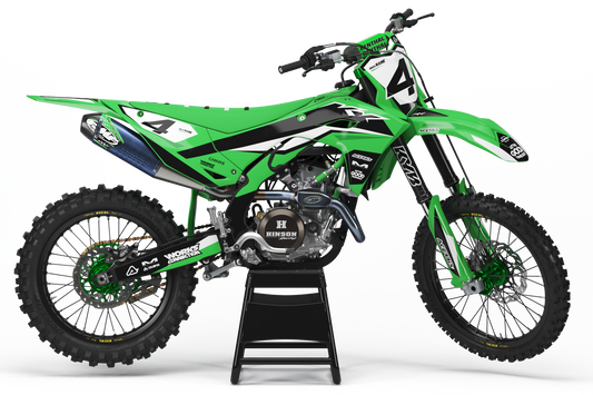 Kawasaki Wellington Graphics Kit -  KX65 KX85 KLX110 KX125 KX250 KX250F KX450F