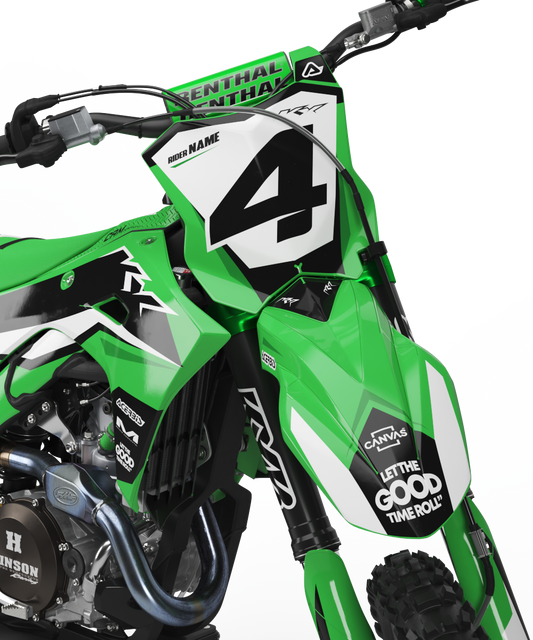 Kawasaki Wellington Graphics Kit -  KX65 KX85 KLX110 KX125 KX250 KX250F KX450F