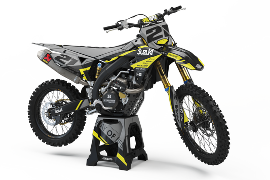 Suzuki Enigma Graphics Kit - RM RM125 RM250 RM-Z RMZ250 RMZ450 DRZ50 DRZ70 DRZ450