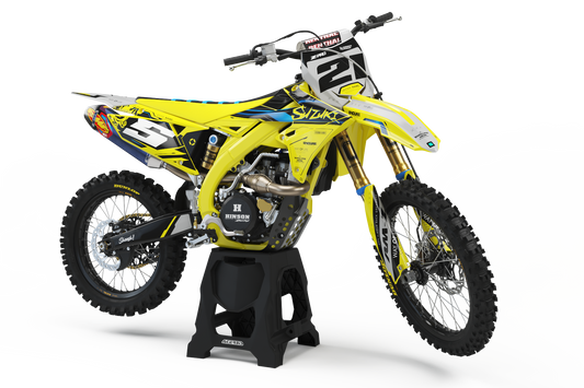 Suzuki Night City Graphics Kit - RM RM125 RM250 RM-Z RMZ250 RMZ450 DRZ50 DRZ70 DRZ450