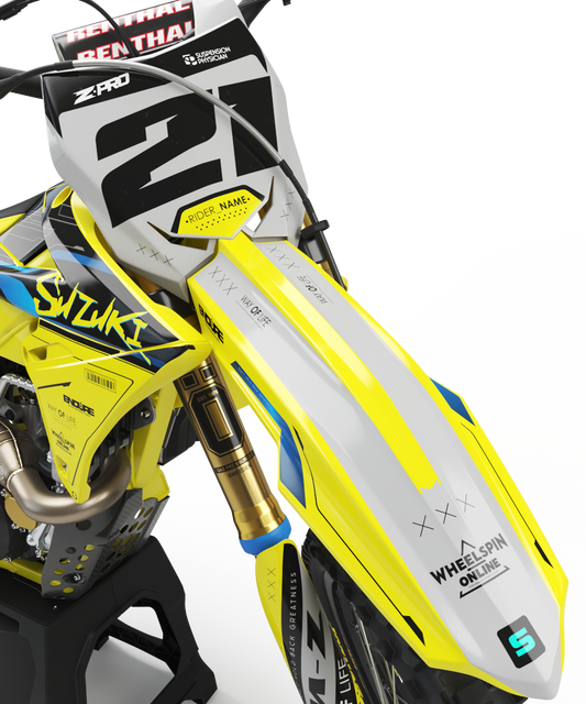Suzuki Night City Graphics Kit - RM RM125 RM250 RM-Z RMZ250 RMZ450 DRZ50 DRZ70 DRZ450