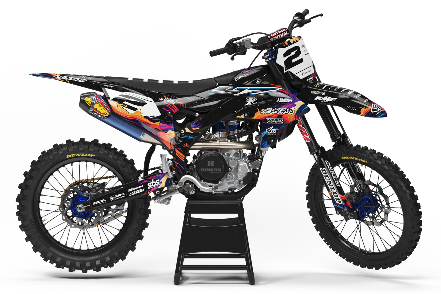 Yamaha Hamilton Graphics Kit - YZ65 YZ85 YZ125 YZ250 YZF YZ250F YZ450F WR 250F 450F
