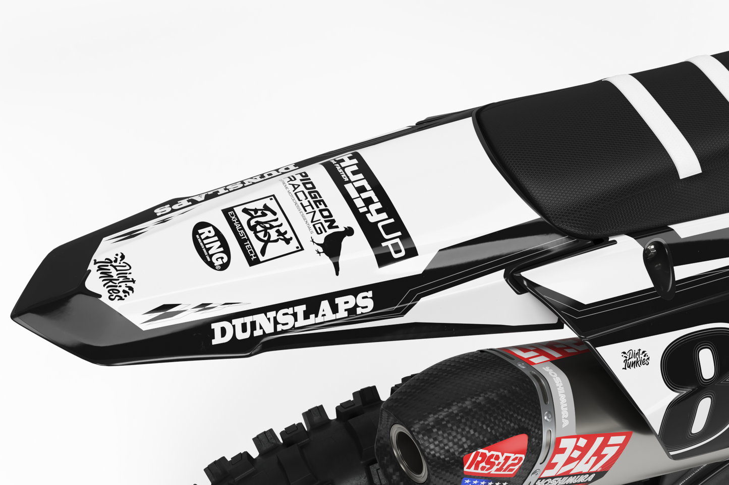 Yamaha Reversed Graphics Kit - YZ65 YZ85 YZ125 YZ250 YZF YZ250F YZ450F WR 250F 450F